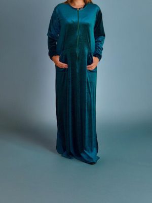 EMERALD WINTER GOWN EMBOSSES VELVET