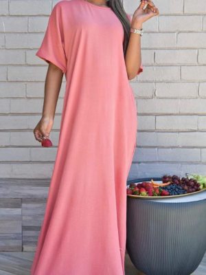 SHORT SLEEVE DRESSES FABRIC AIRFLOW