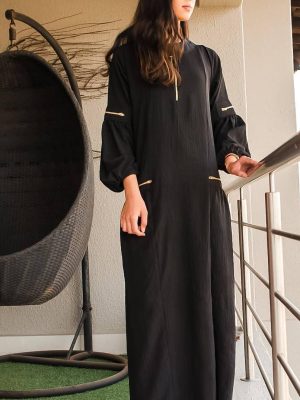 ZIP DETAILING ABAYA