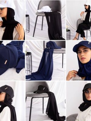 CAP WITH ATTACHED HIJAB