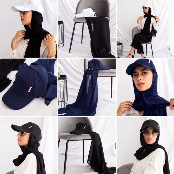 CAP WITH ATTACHED HIJAB