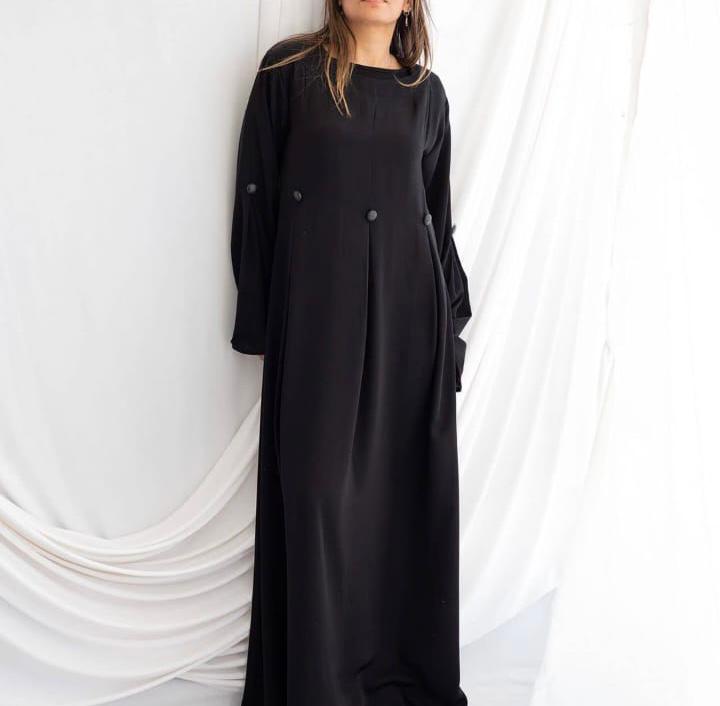 Abaya With Button Detailing