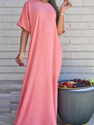 ABAYA WITH HALF ZIP DETAILING