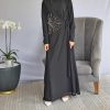 WRAP DRESS WITH HAND BEADED DETAILING