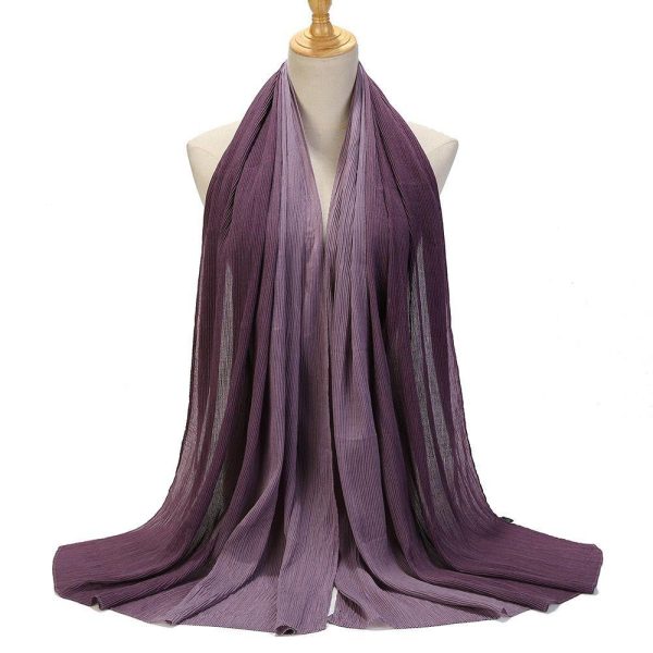 OMBRE CRUSH PLEATED HIJABS