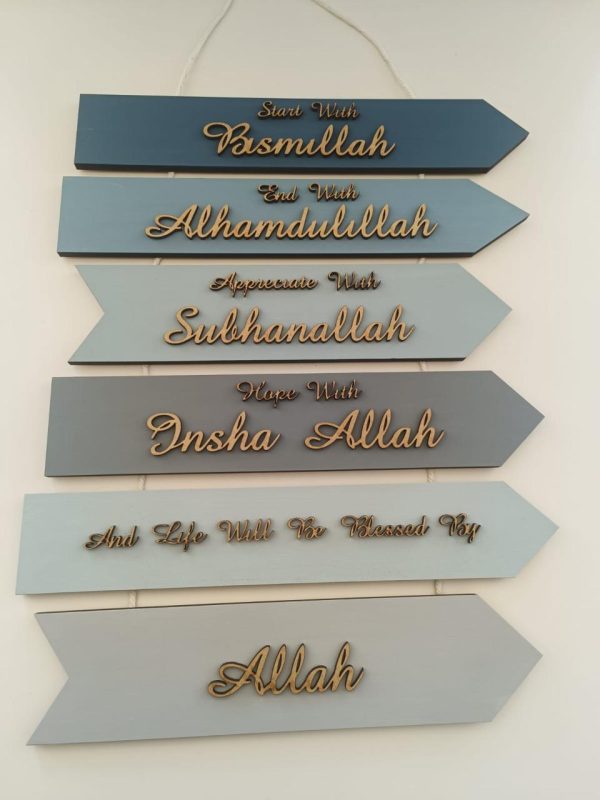 WOODEN HAND PAINTED FRAMES WITH LASER PRINT WRITING