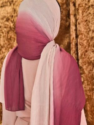 PLEATED OMBRE SCARFS