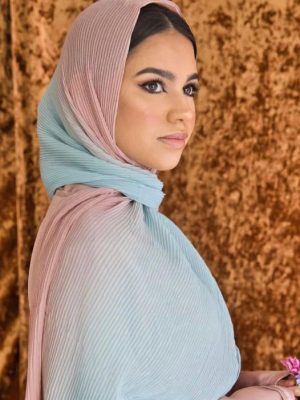 PLEATED OMBRE SCARF
