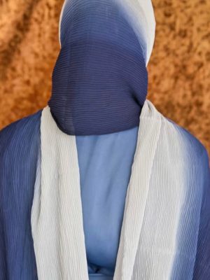 PLEATED OMBRE SCARF