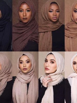 CRUSH COTTON SCARFS