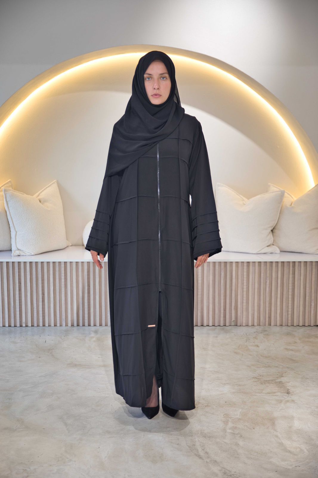 Nida Abaya with Pleated Details